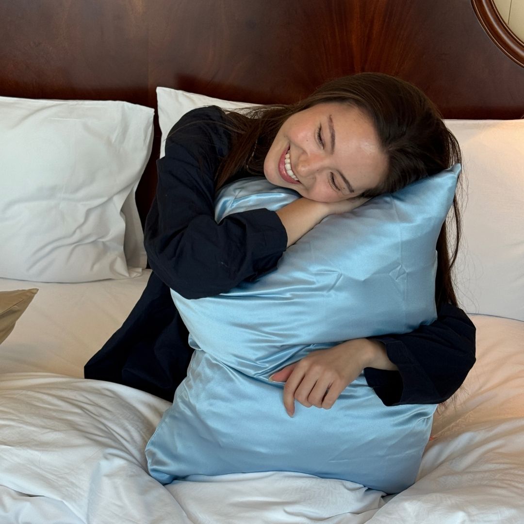 SIDENÖRNGOTT - BABYBLÅ