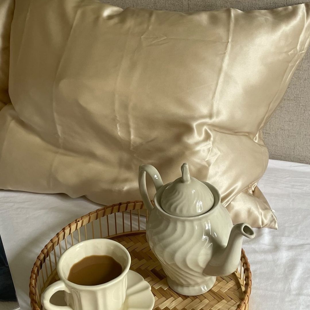 SIDENÖRNGOTT - BEIGE