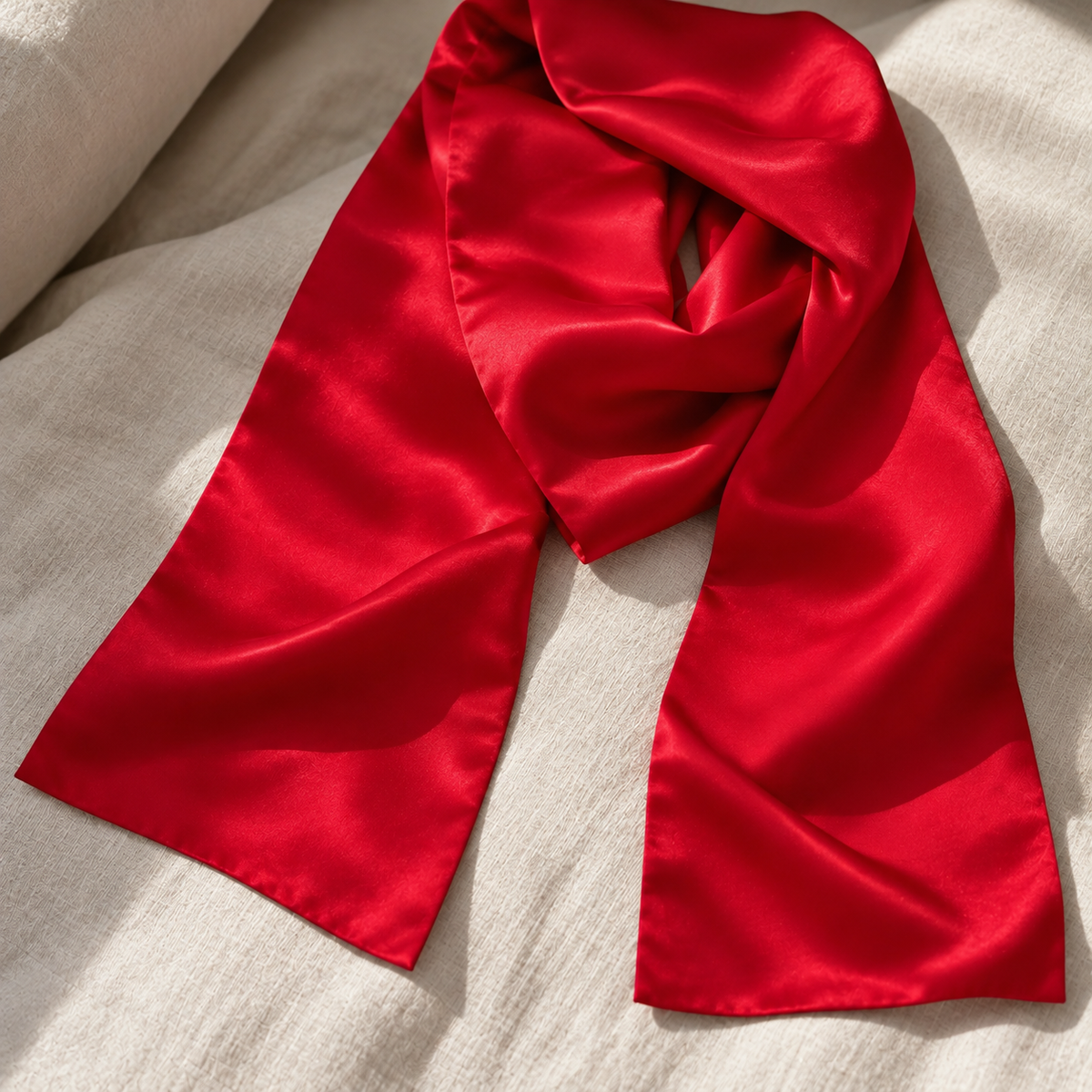 Signature sidenscarf | Red | 55x175 cm