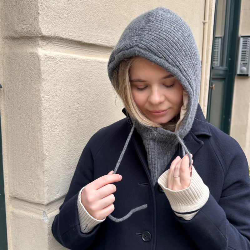 Balaklava i angoraull med sidenfoder