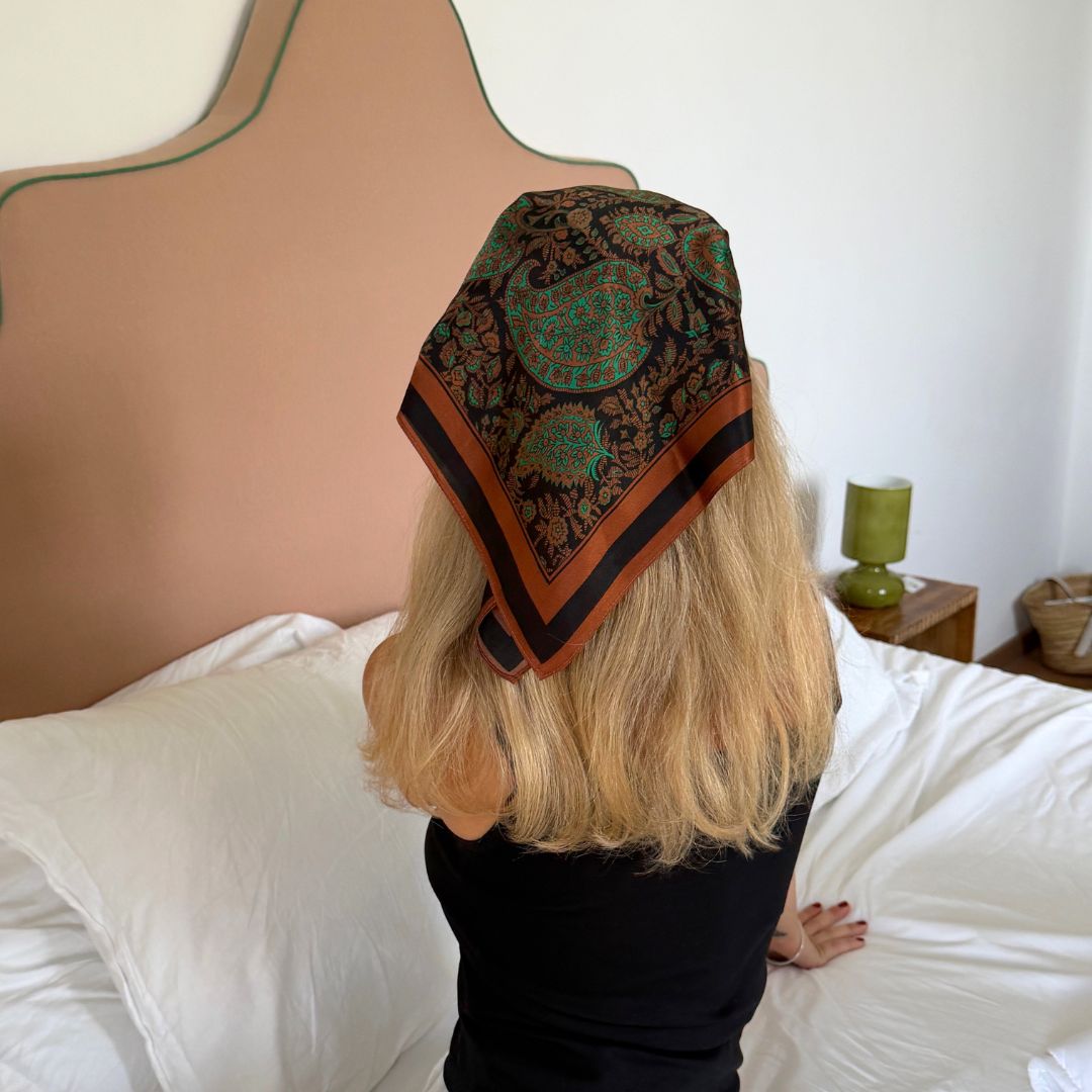Sidenscarf | Bohemian Orange | 68 CM