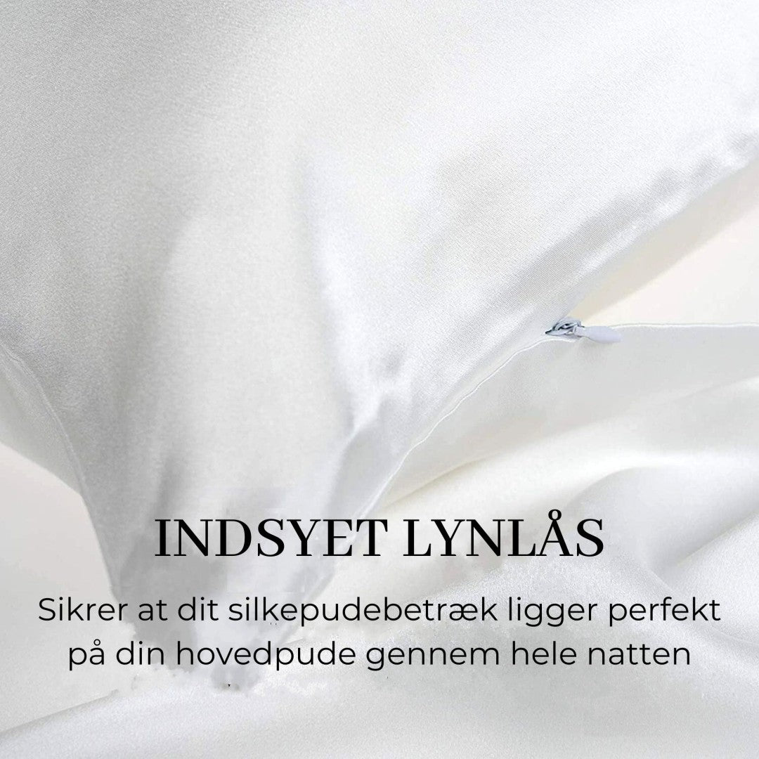 silke pudebetræk hvid