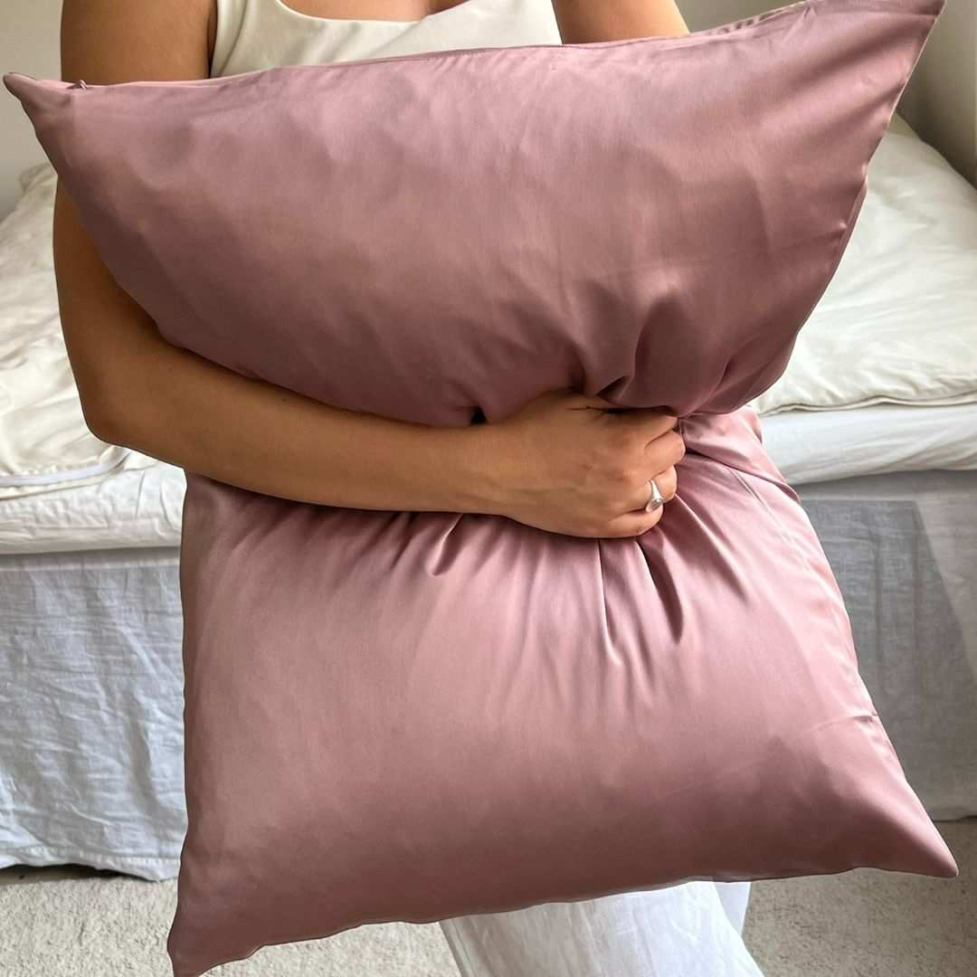 Silke pudebetræk - rosa