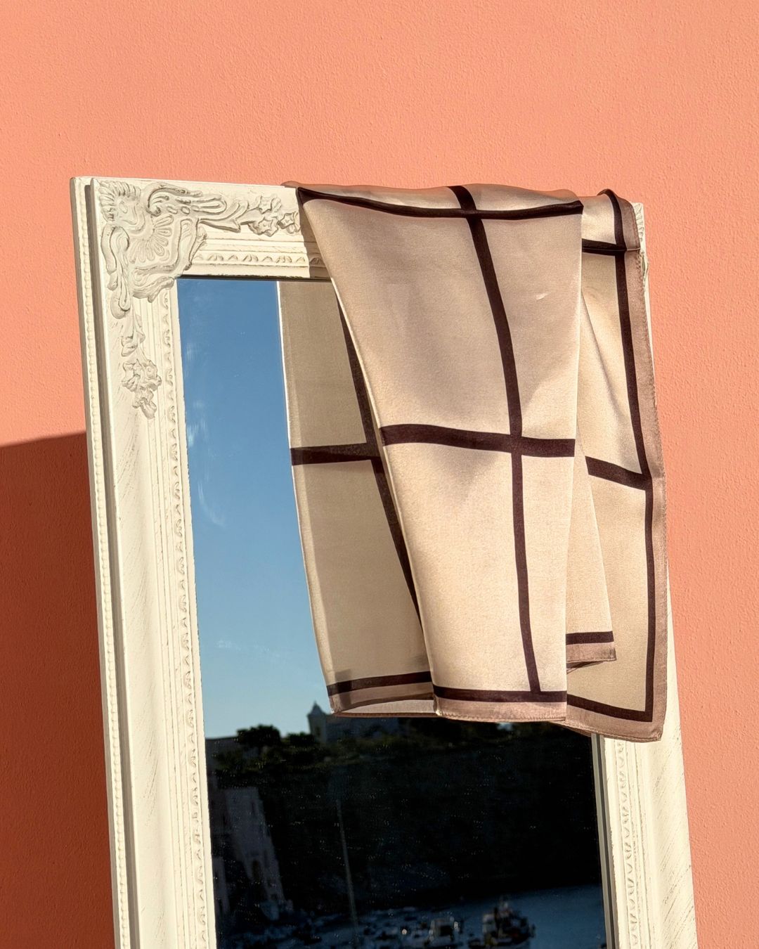 Sidenscarf | Beige | 68 CM
