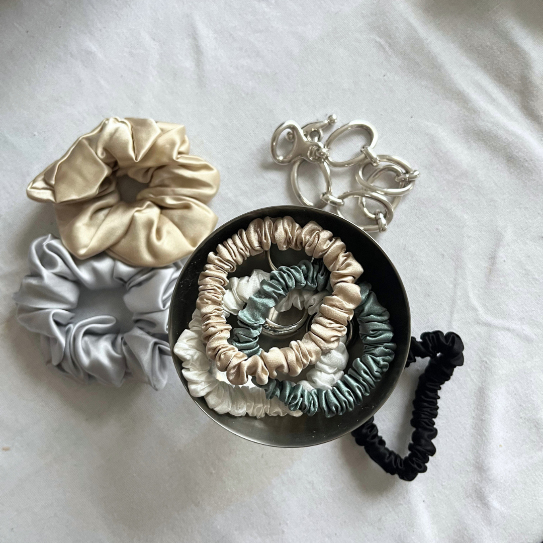 SIDEN SCRUNCHIE MINI (3-pack) - OCEAN GREEN