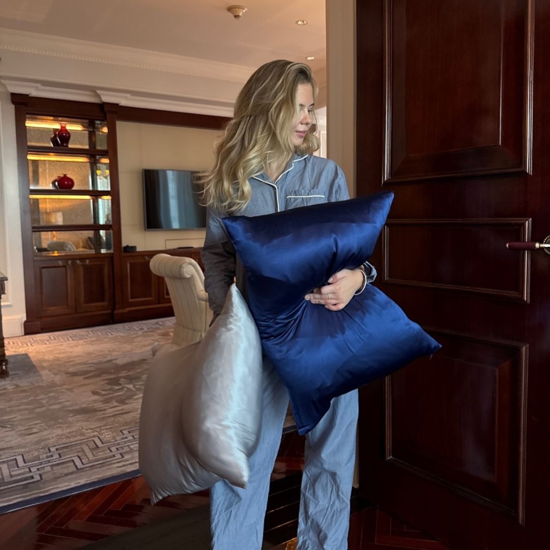 SIDENÖRNGOTT - NAVY BLÅ