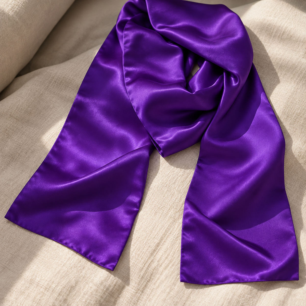 Signature sidenscarf | Purple | 55x175 cm