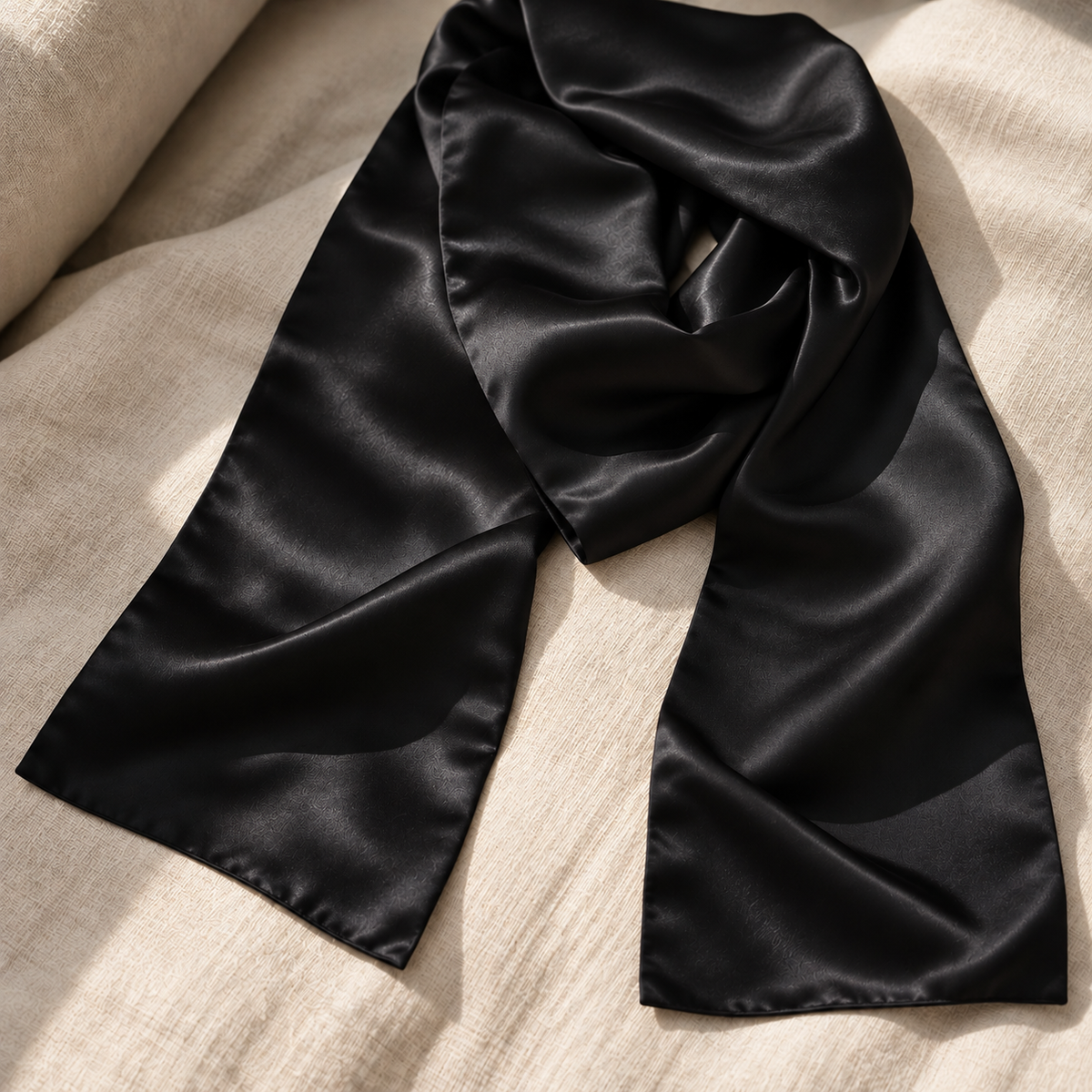 Signature sidenscarf | Black | 55x175 cm