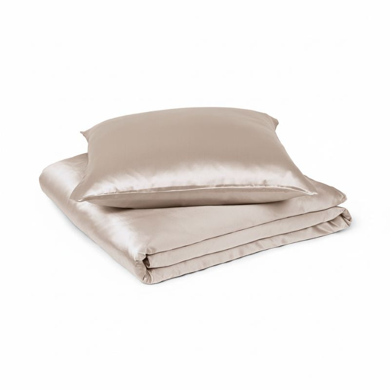 SIDEN SÄNGKLÄDER (Dynvar | Örngott | Beige