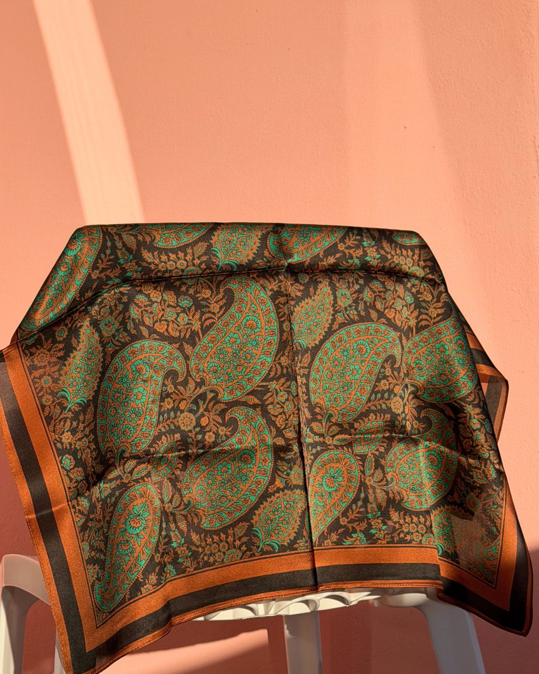 Sidenscarf | Bohemian Orange | 68 CM