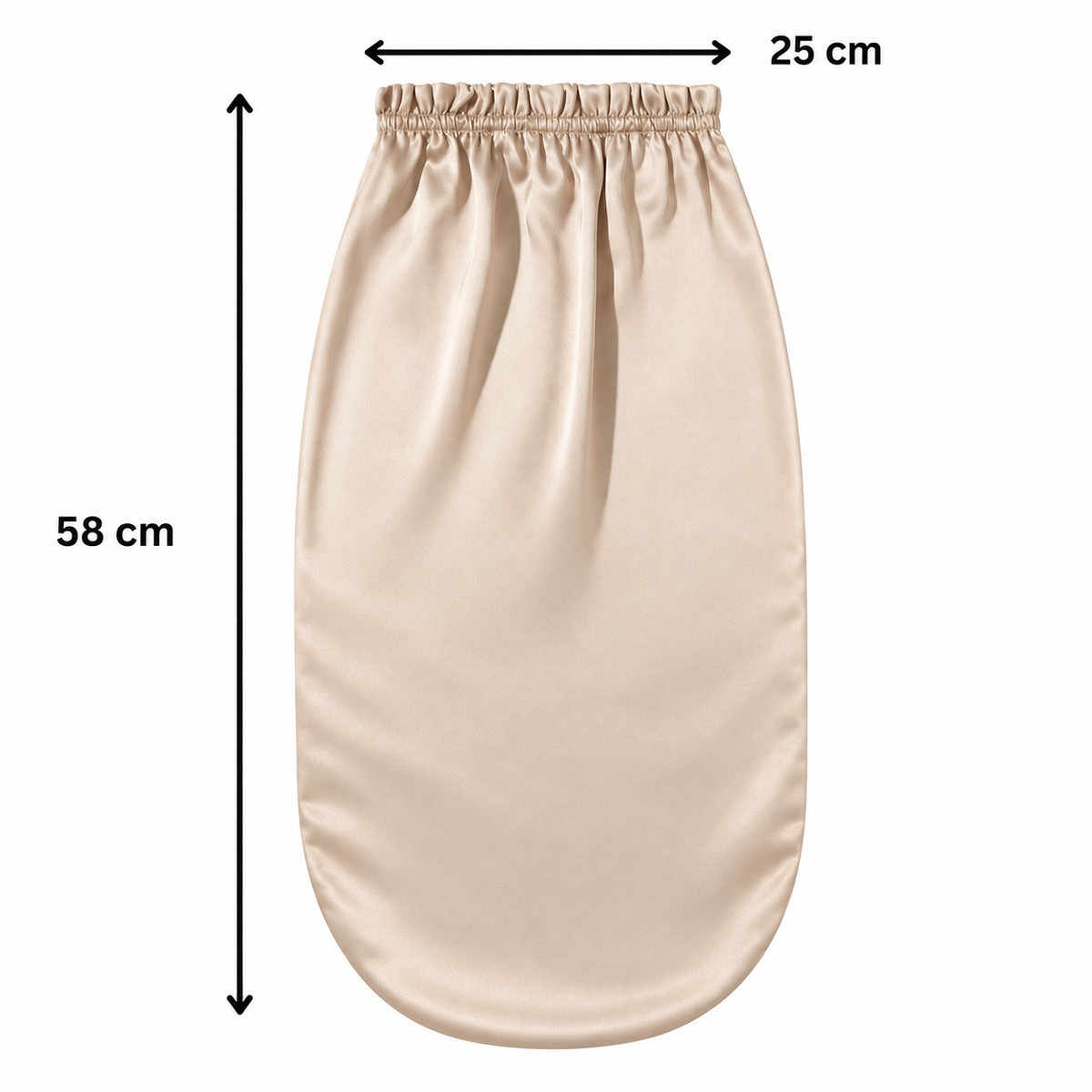 Sidenbonnet | För extra tjockt eller flätat hår