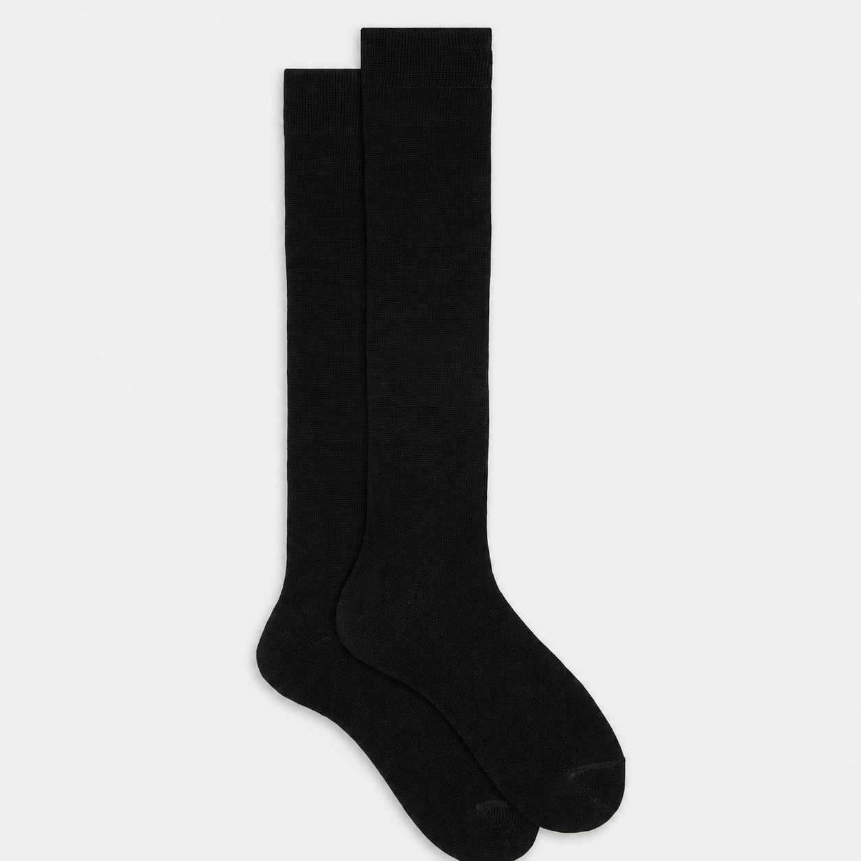 Silk Wool™ Knästrumpor | Ull- & Sidenblandning | Svart