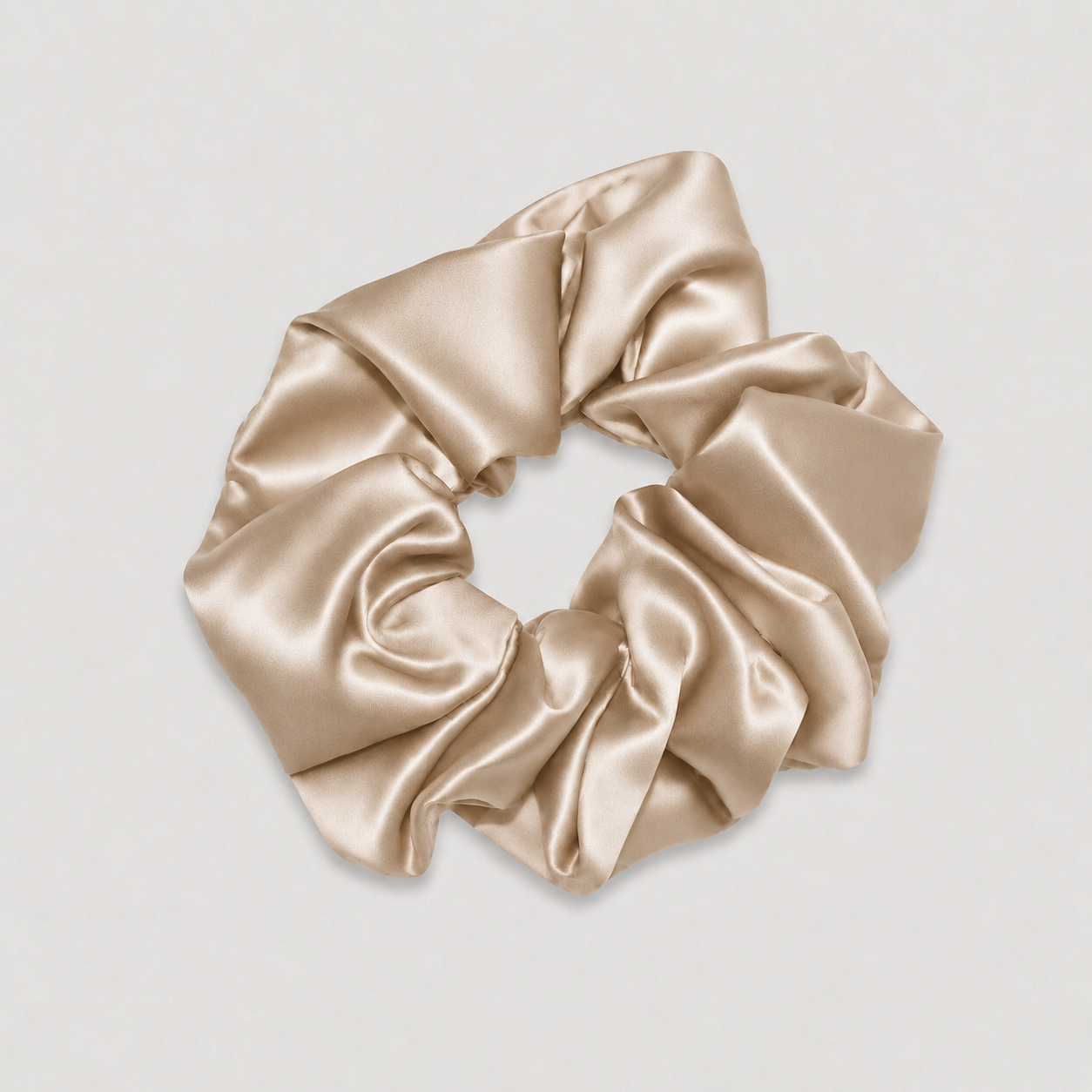 SIDEN SCRUNCHIE BIG - BEIGE