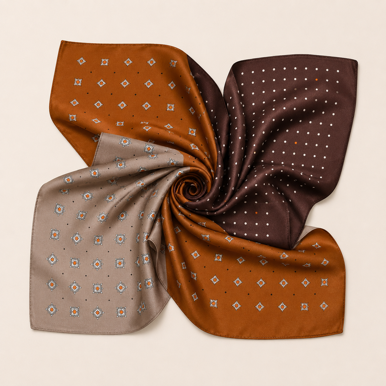 Sidensjal | Fall Mix | 68 CM