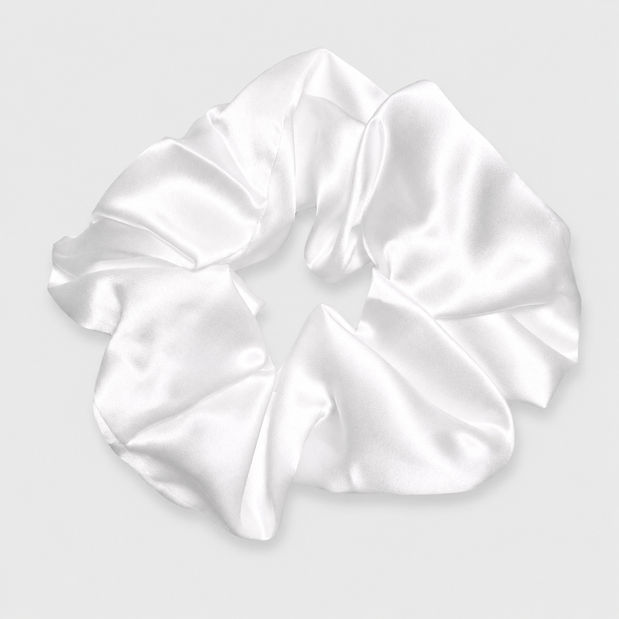 SIDEN SCRUNCHIE XL - VIT